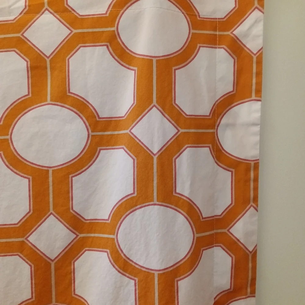 Pottery Barn Nova Geo *Single* Standard Sham Orange/White